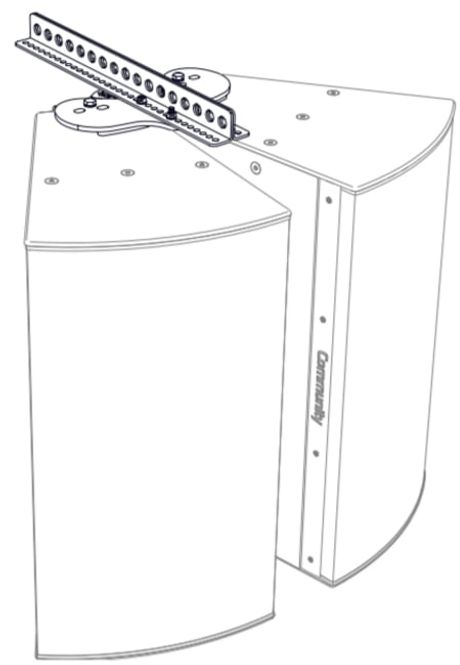 Hovedbilde Dobbel HORIZ. SPLAY KIT FOR 2 Veis I Serien Modeller Hvit