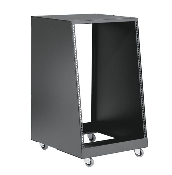 Hovedbilde Rack 16U u/dør skrå front, inkl hjul
