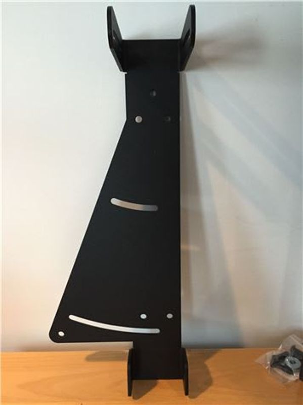 Brakett ETX-10P, Sort, Utvid.f/verti tilt 20gr, Venstre