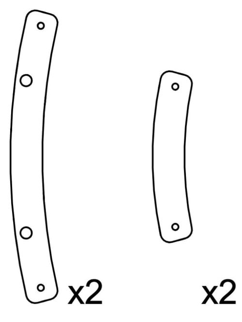 Hovedbilde End rigging plates for A10i Wide