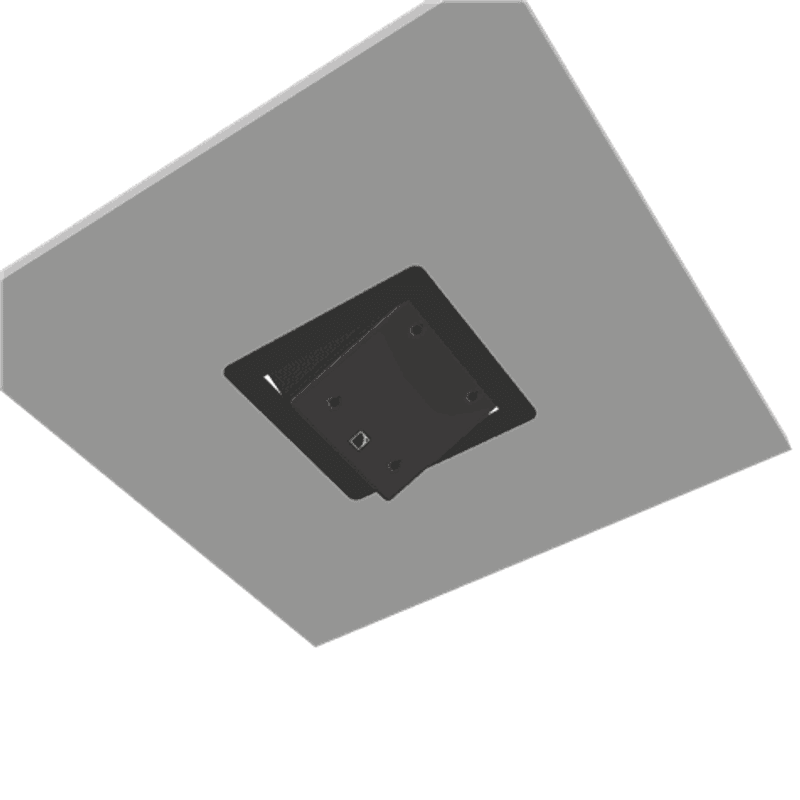 Innfellingsbrakett for L-Acoustics 5XT, Sort, under 20mm