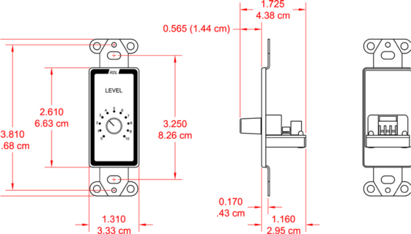 RDL Potentiometer 10K lin for US-veggboks
