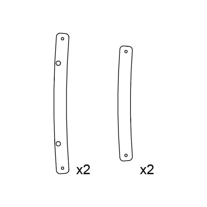 Hovedbilde End rigging plates for A15i Focus(RAL)