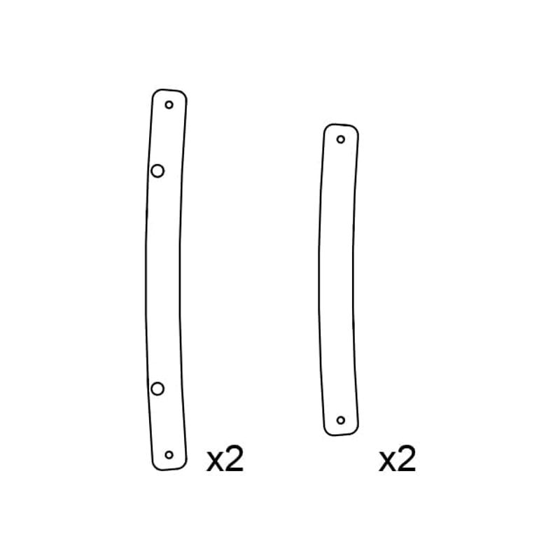 End rigging plates for A15i Focus(RAL)