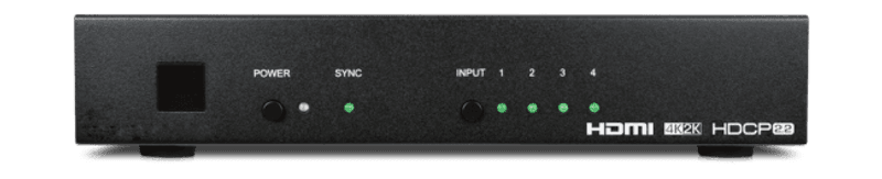 4-Way HDMI Switcher(4K,HDCP2.2,HDMI2.0,IR,RS232,IP,WebGUI)