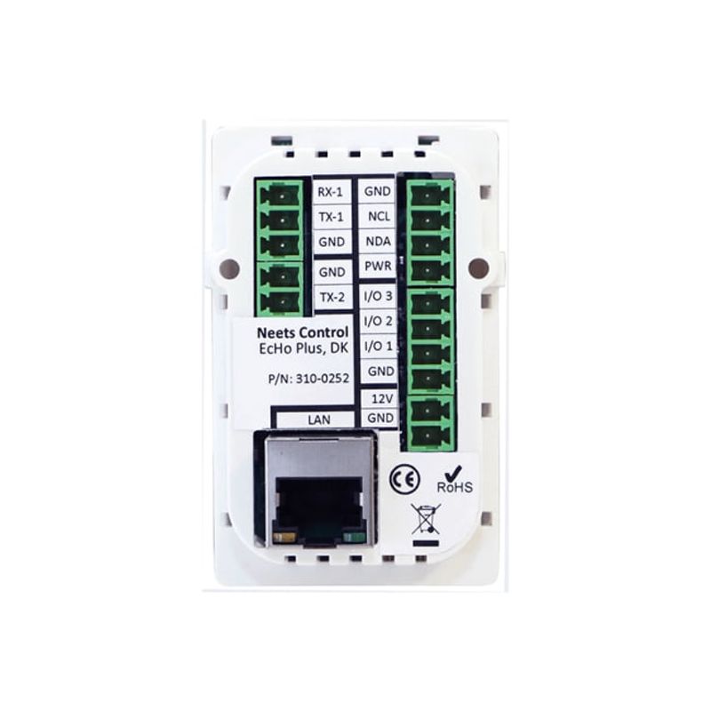 Echo Plus 8DKW - 8-button control pad w/ Ethernet, DK, white