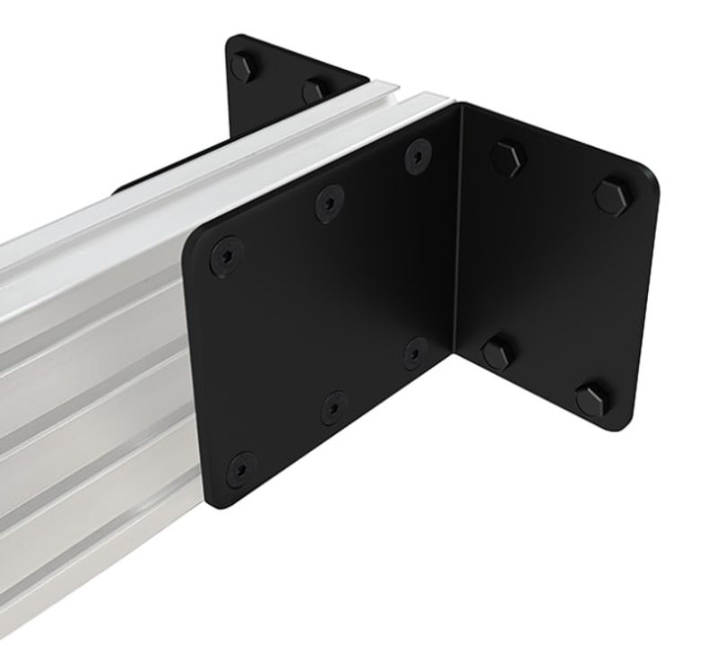 BT8390-WFK4/B Wall-To-Wall Rail Mounting Brackets