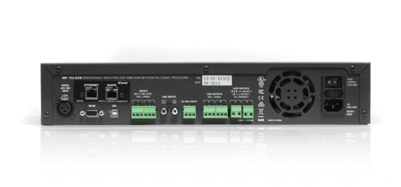 Induction loop amplifier system w/network.  2x12A, DANTE