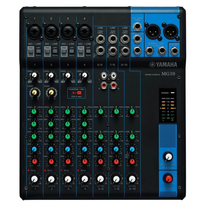 Hovedbilde Yamaha Mikser Bord 4xMikrofon 3xStereo Linje
