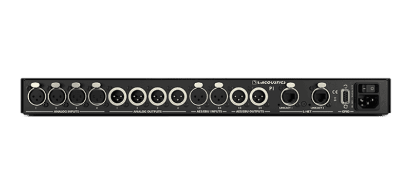 Processor and measurement:16x12mic/line AES/EBU & AVB