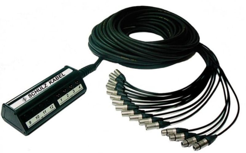 Schulz Multikabel 8ch,10m, XLR stagebox & fanout, Neutrik
