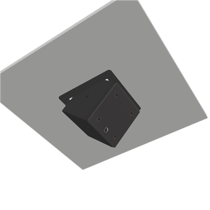 Innfellingsbrakett for L-Acoustics 5XT, Sort, under 20mm