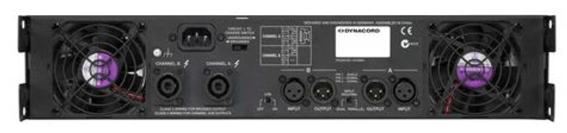Dynacord Forsterker 2x900W 4ohm 2U