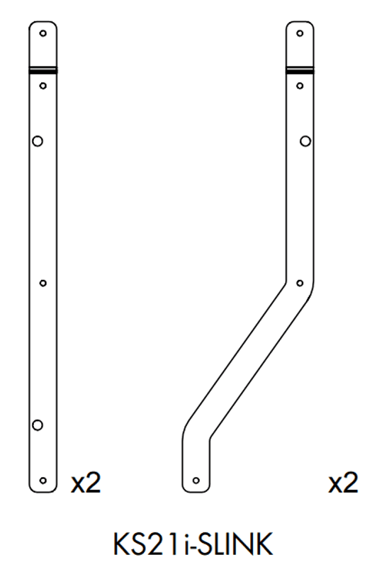 Rear rigging plates for A15i and A10i onto or under KS21i