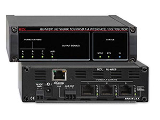 Hovedbilde RDL Dante Format A 3 Kanaler + lokal Aux Ut POE
