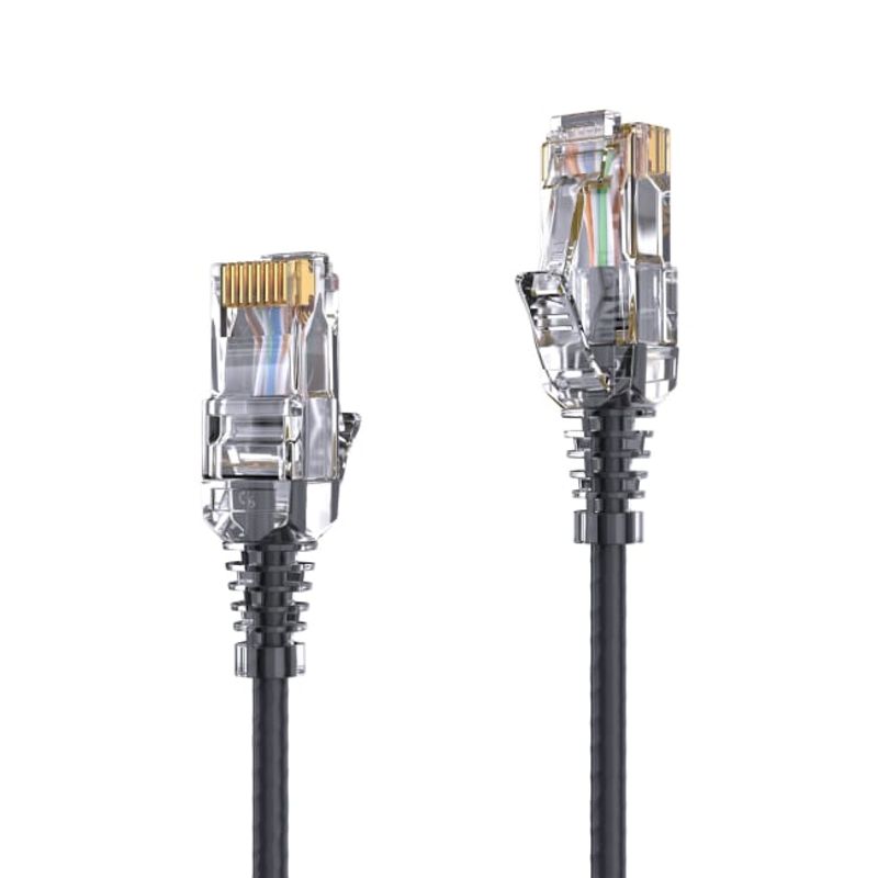 PureLink CAT 6 Patchekabel SLIM - UTP - LSOH 0,25m Sort