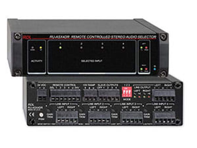Hovedbilde 4x1 Stereo Balanced Audio Switcher - Terminal Block