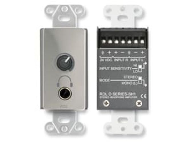 Hovedbilde RDL Forsterker Hodetelefon Stereo 6,3mm for US-veggboks