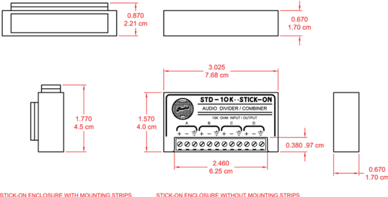 RDL Audio Divider/Combiner - 10 kohm