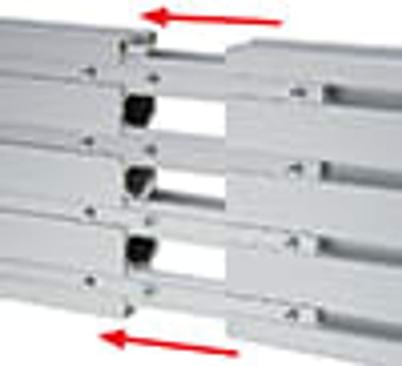 Sammenkoblingsbrakett for System-X skinner