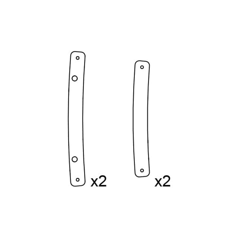 End rigging plates for A10i Focus(RAL)
