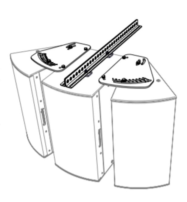 Hovedbilde Dobbel HORIZ. ARRAY KIT FOR 2 Veis I Serien Modeller Hvit