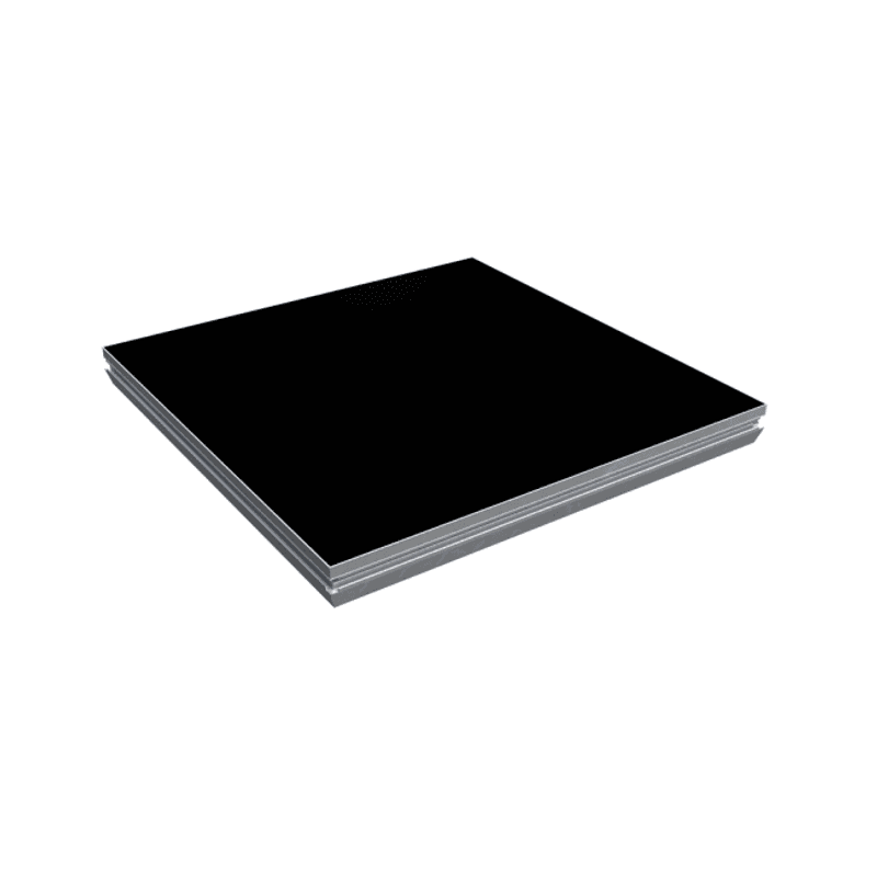 Sceneelement STANDARD 1x1 PLEXI sort top
