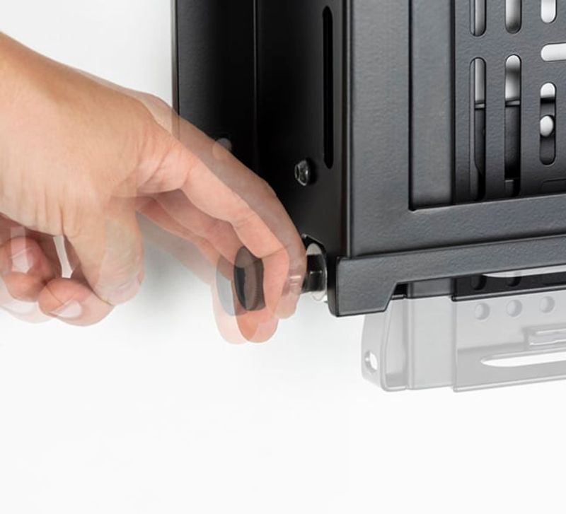 Wall Mount with Pull-Down AV Storage Tray