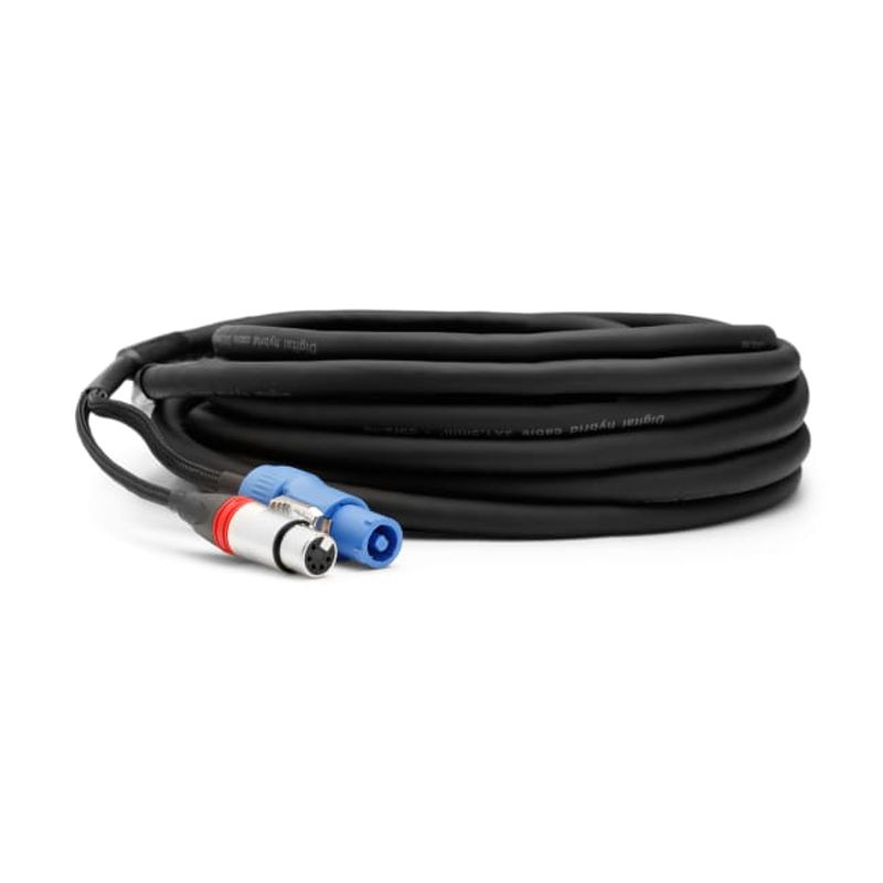 Hybridkabel DMX powercon 1,5mm2 + 5P XLR, 1,5m