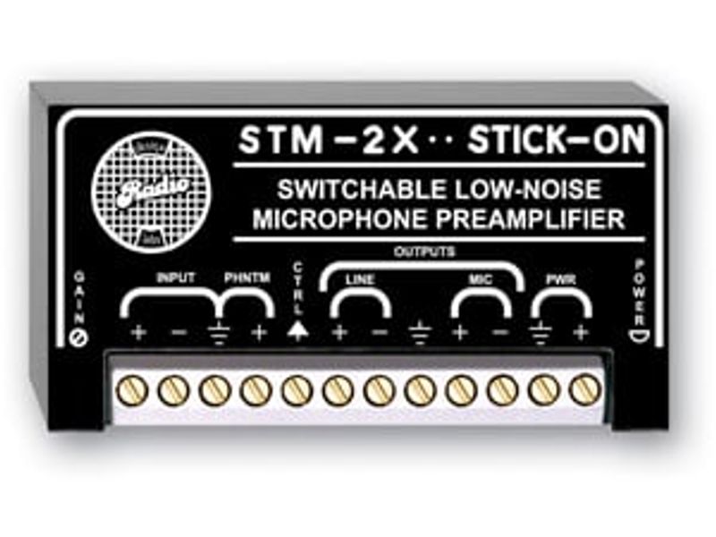 RDL Forforsterker Mikrofon 35-65dB Soft muting