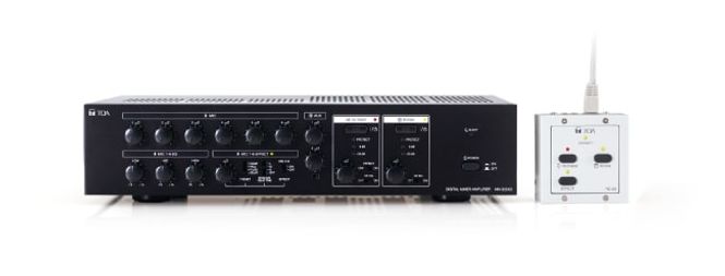 Hovedbilde TOA Mikseforsterker 2x 240W, 100V, 6mic (5xXLR), 2 Aux, klang