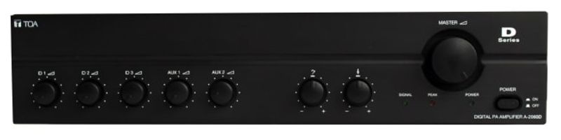 Mikseforsterker 30W,Dig.sluttrinn,1xDIN,2xJackBal,2xAuxRCA