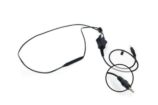 Hovedbilde Nakkeslynge 45cm kabel, stereo plugg
