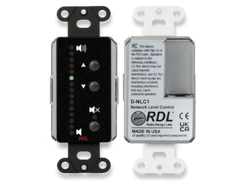 Network Remote Control with LEDs - Dante - Black