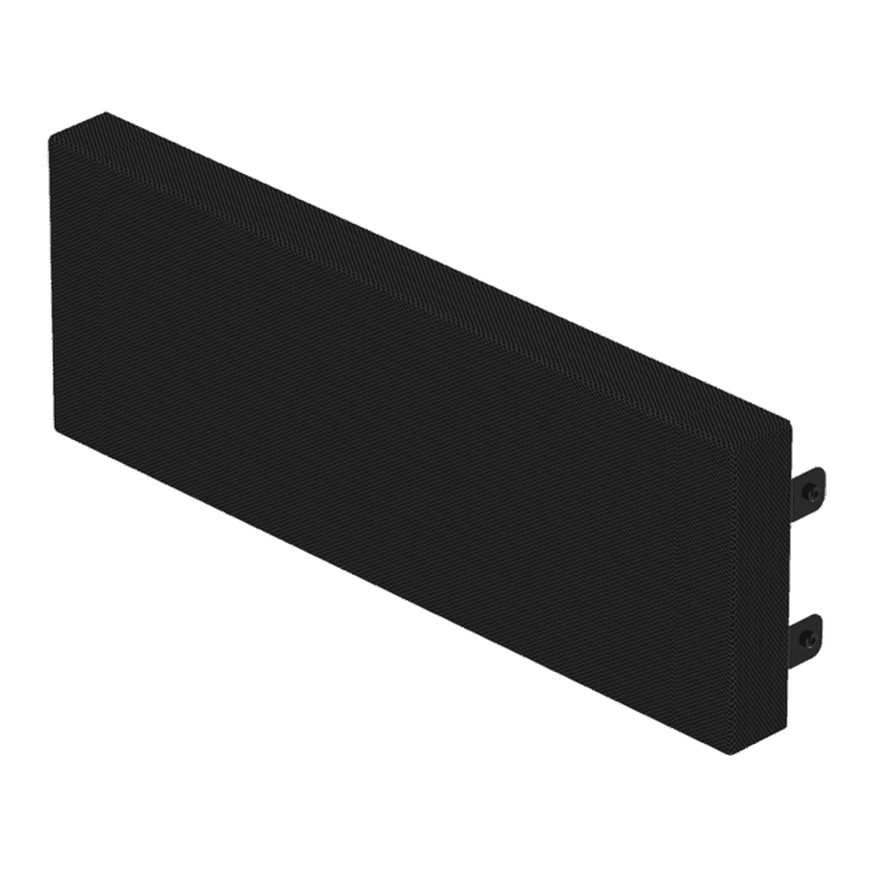 Acoustically transparent front screen for KARA IIi