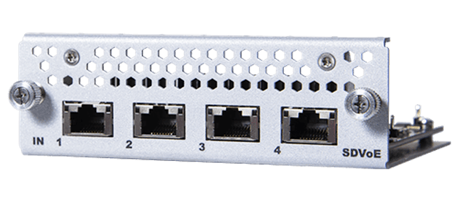 Hovedbilde Input connector card with 4x SDVoE 10G RJ45 ports