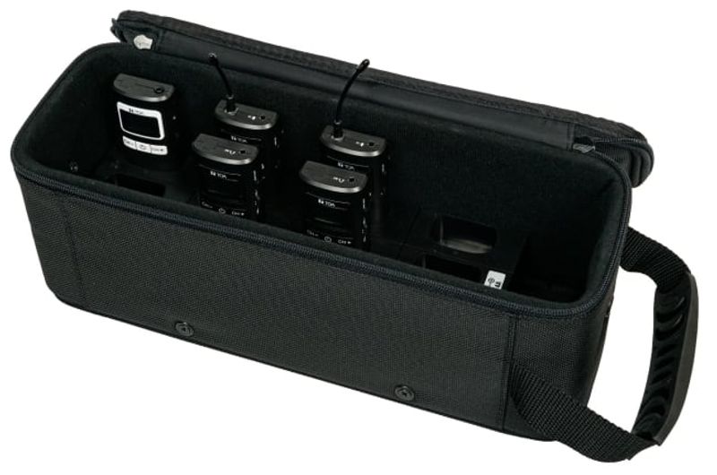 Trådløst guide system-Batterilader i bag f/12x send/mottager