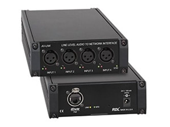 Hovedbilde Line Audio input (4x) to Netw.Interface,Dante,POE,Ethercon