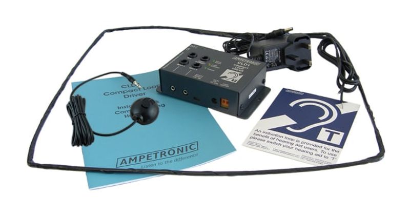 Ampetronic Forsterker Teleslynge Kit 2,4A Svanehalsmikrofon Skra