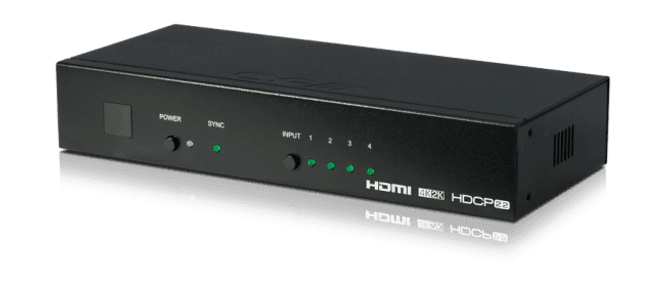 Hovedbilde 4-Way HDMI Switcher(4K,HDCP2.2,HDMI2.0,IR,RS232,IP,WebGUI)