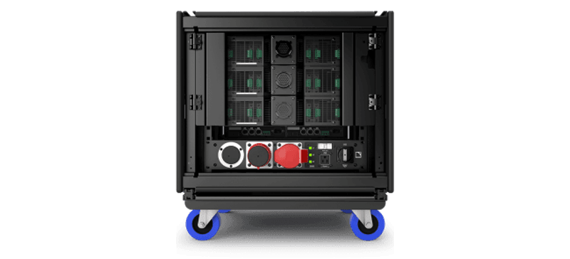 Touring rack III (9U w/3 LA7.16,2 LS10 & panels)