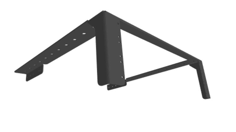 Brakett/rackskinne f/vegg/tak 3U HD.Dynacord & LAamp support