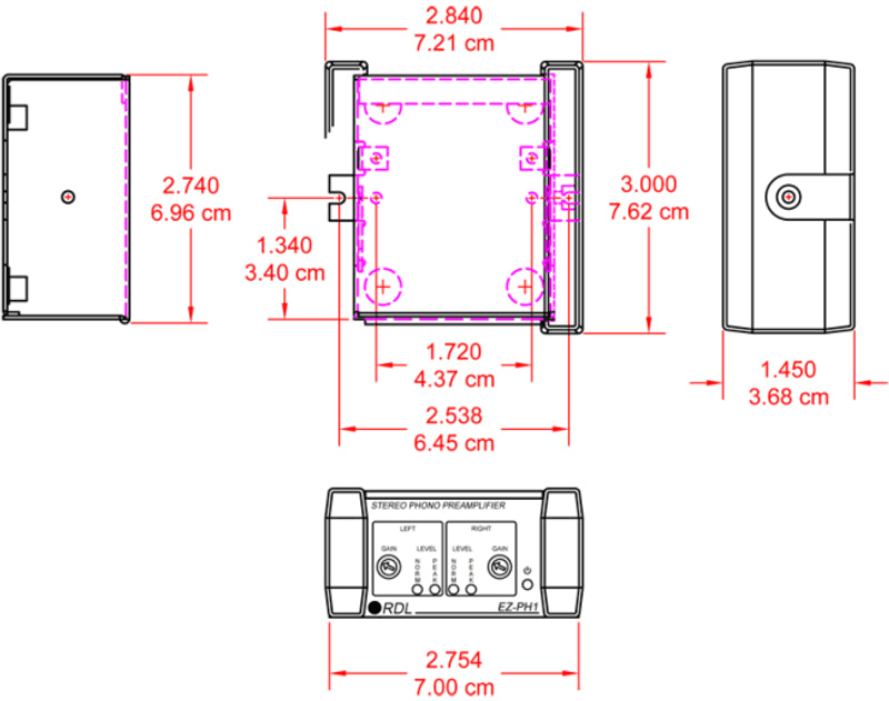 RDL Forforsterker Stereo RIAA